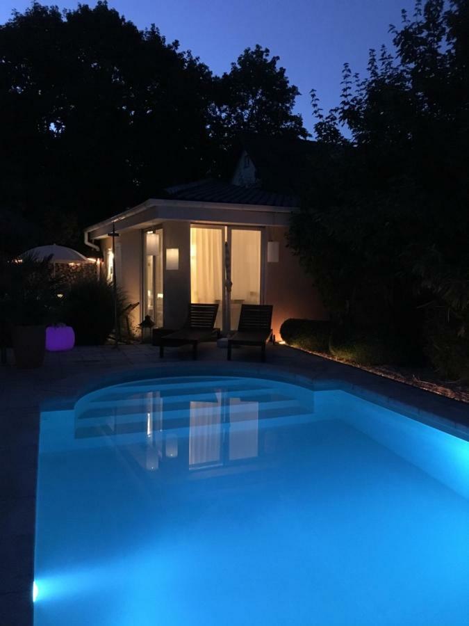 Apartment Tinyhouse Mit Pool, Outdoor Whirlpool Und Garten Petershagen-Eggersdorf Exteriér fotografie
